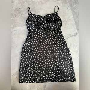 Rue21 Black Dress with White Floral Design
